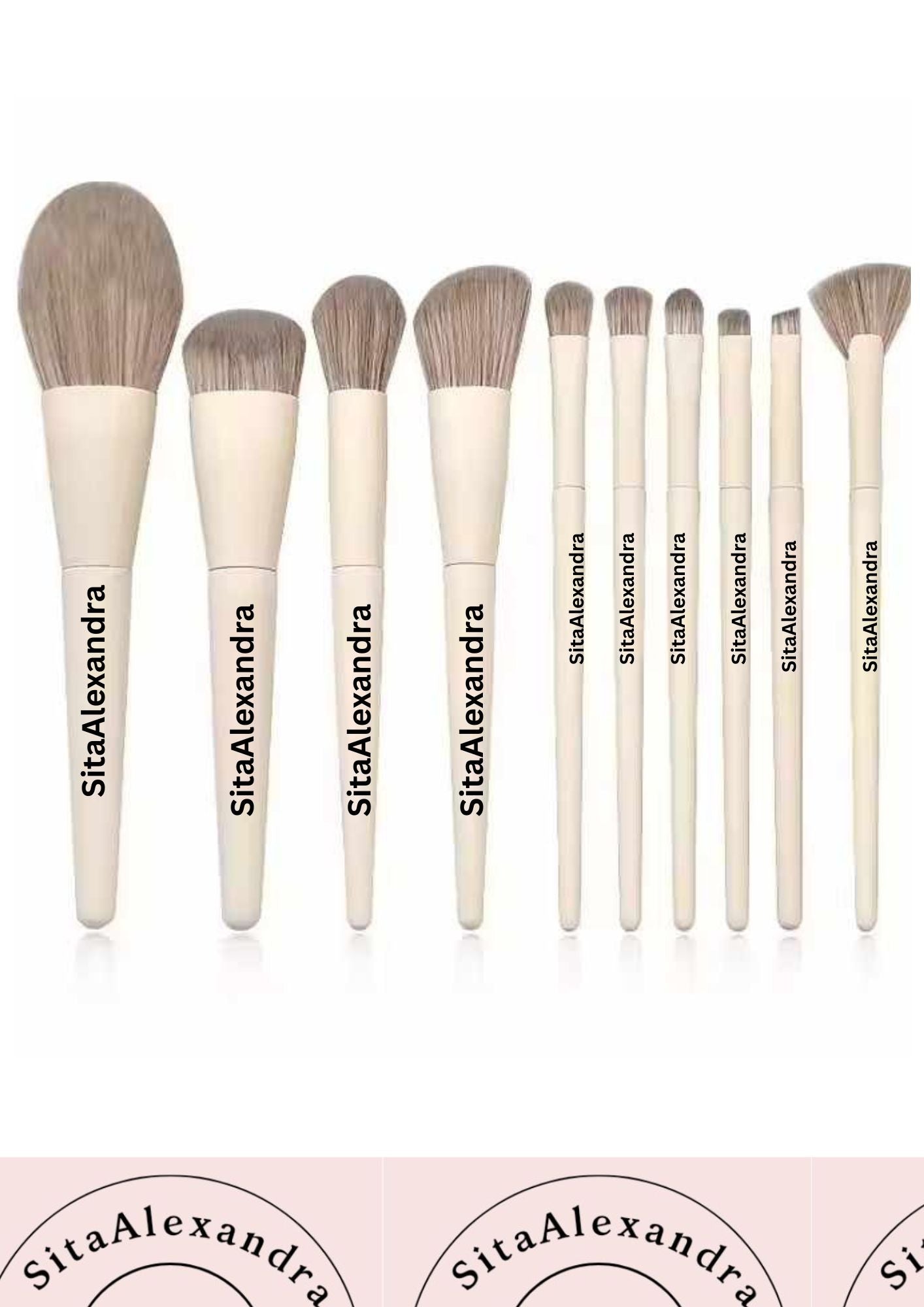 Homebrandsitaalexandra 10 piece Proffessional makeup brush set