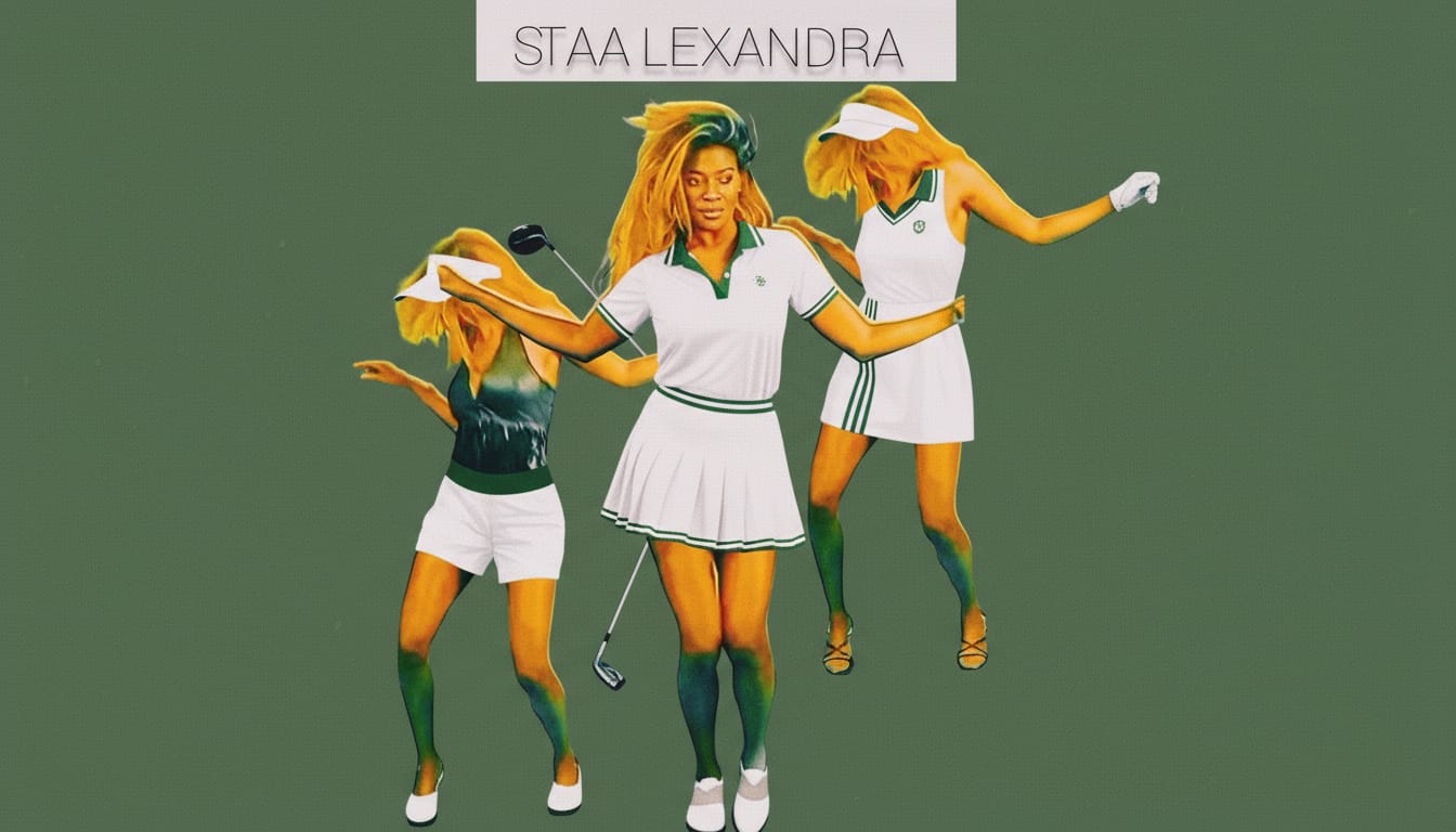 White and Green Golf Kit